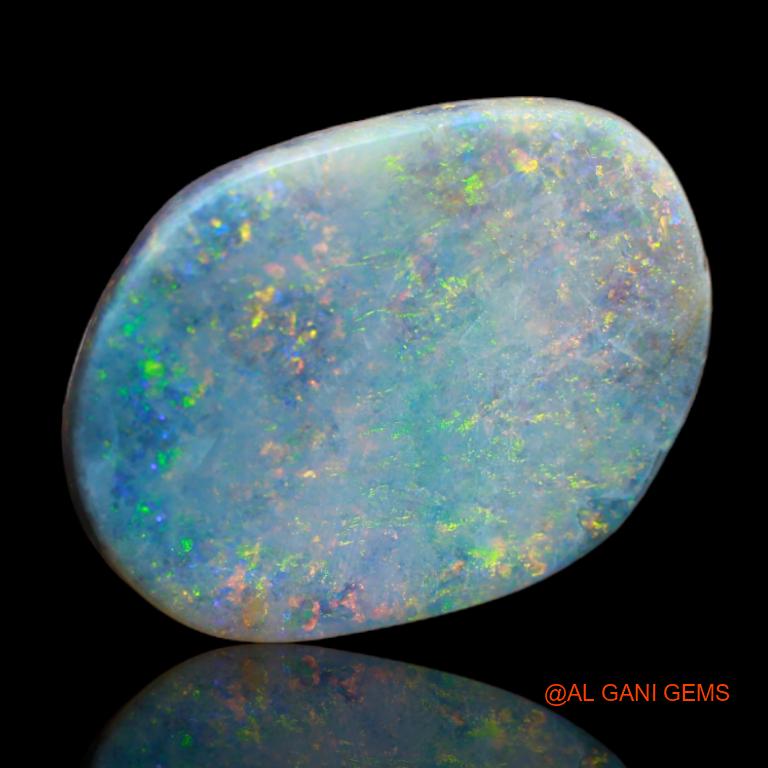 Natural Fire Opal Gemstone 7.05 Cts Loose Fancy Cabochon From Australia 19x14x3 mm A-68