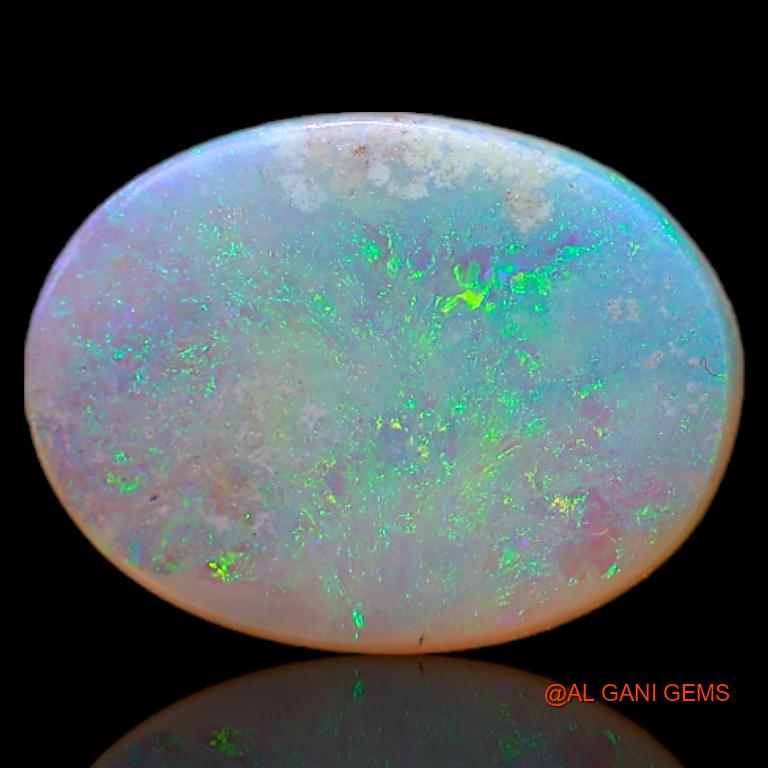 Natural Fire Opal Gemstone 2.60 Cts Loose Oval Cabochon From Australia 13x10x3 mm A-691
