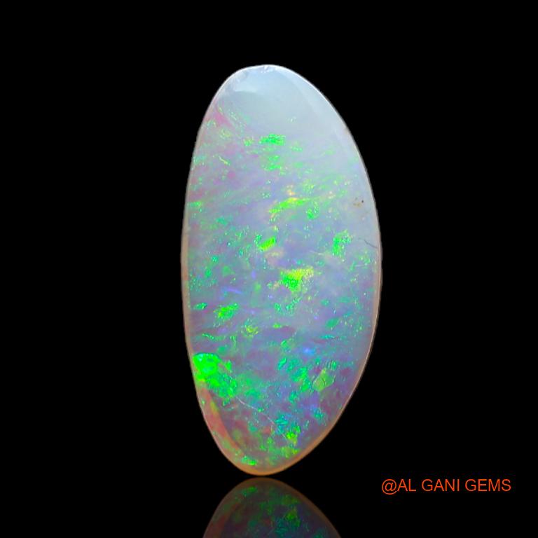 1.80 Cts Natural Australian Fire Opal Loose Gemstone Fancy Cabochon 16x8x2 mm A-693