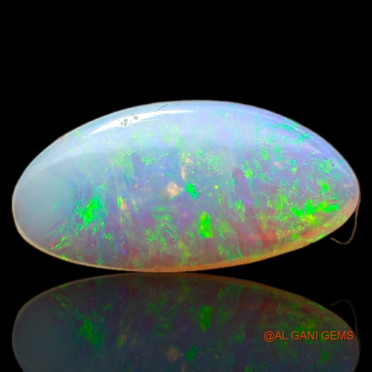 1.80 Cts Natural Australian Fire Opal Loose Gemstone Fancy Cabochon 16x8x2 mm A-693