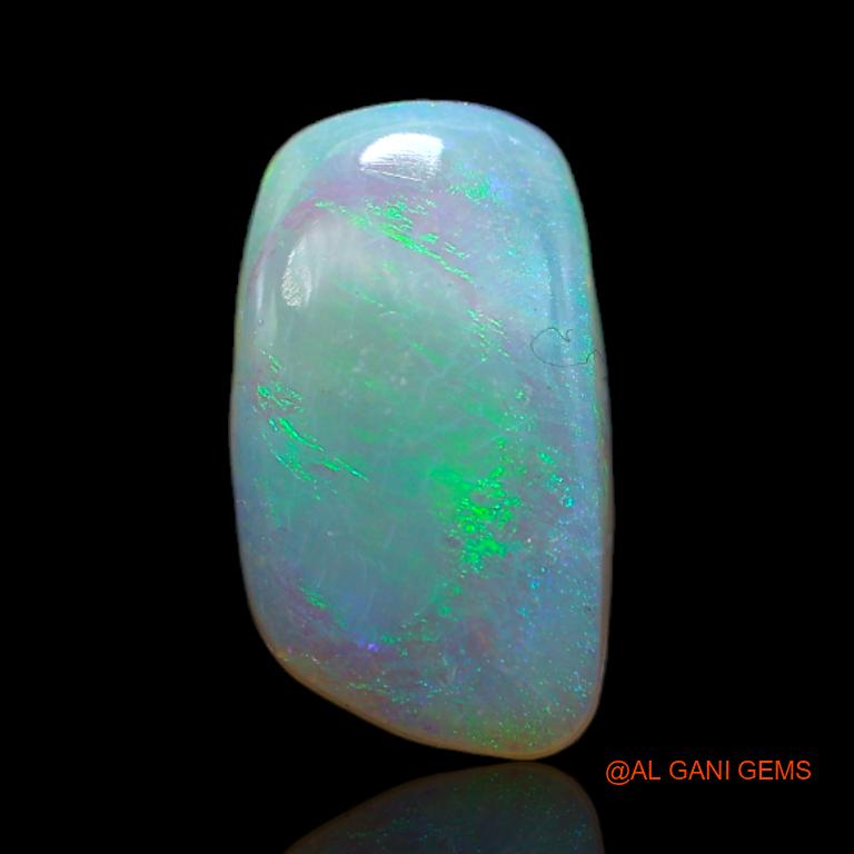 Natural Fire Opal Gemstone 2.60 Cts Loose Fancy Cabochon From Australia 13x7x3 mm A-695