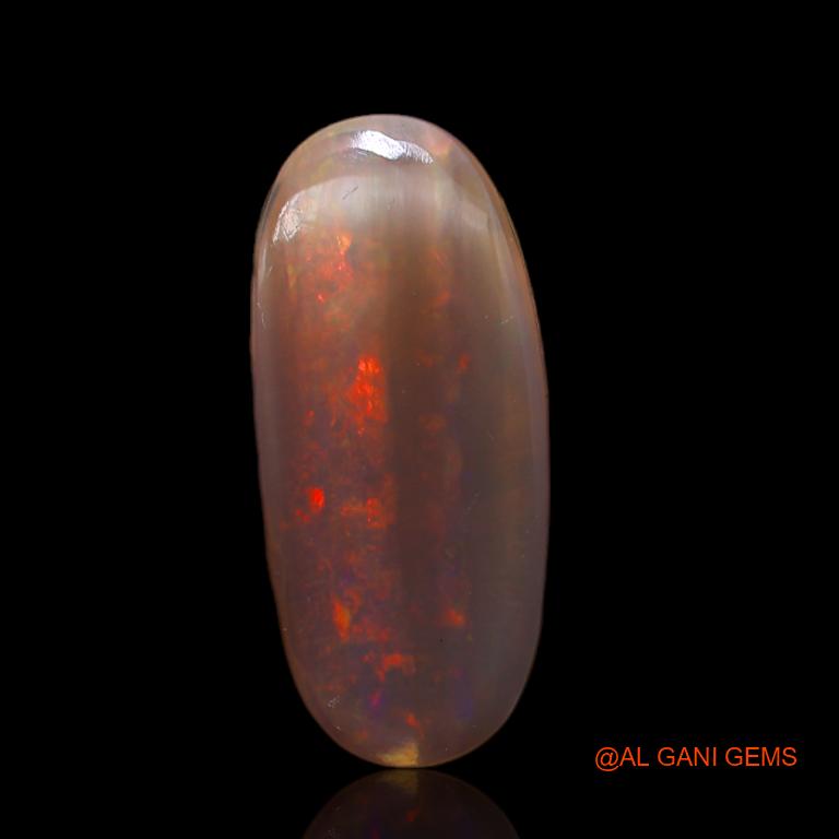 2.90 Cts Natural Australian Fire Opal Loose Gemstone Oval Cabochon 18x8x2 mm A-696
