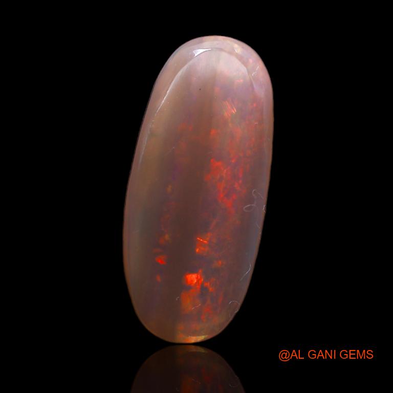 2.90 Cts Natural Australian Fire Opal Loose Gemstone Oval Cabochon 18x8x2 mm A-696