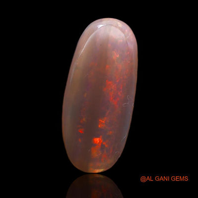 2.90 Cts Natural Australian Fire Opal Loose Gemstone Oval Cabochon 18x8x2 mm A-696