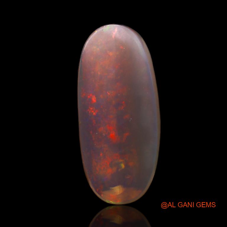 2.90 Cts Natural Australian Fire Opal Loose Gemstone Oval Cabochon 18x8x2 mm A-696