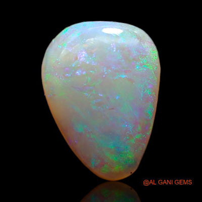 2.55 Cts Natural Australian Fire Opal Loose Gemstone Pear Cabochon 12x9x1 mm A-697
