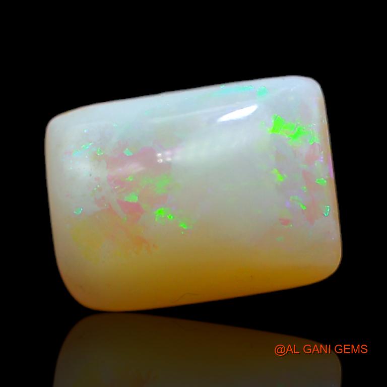 3.15 Cts Natural Australian Fire Opal Loose Gemstone Square Cabochon 11x8x1 mm A-698