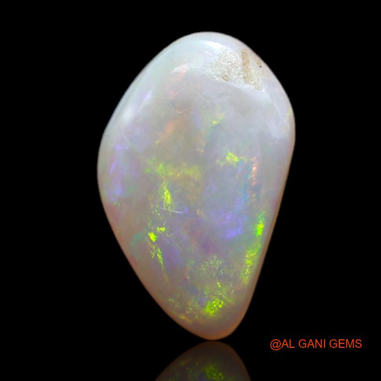 Natural Fire Opal Gemstone 1.50 Cts Loose Fancy Cabochon From Australia 12x8x1 mm A-699