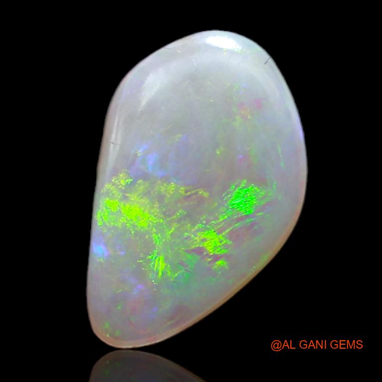 Natural Fire Opal Gemstone 1.50 Cts Loose Fancy Cabochon From Australia 12x8x1 mm A-699
