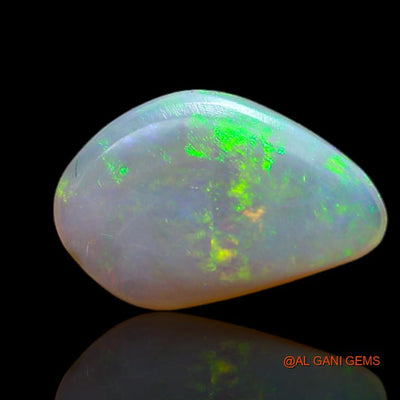 Natural Fire Opal Gemstone 1.50 Cts Loose Fancy Cabochon From Australia 12x8x1 mm A-699