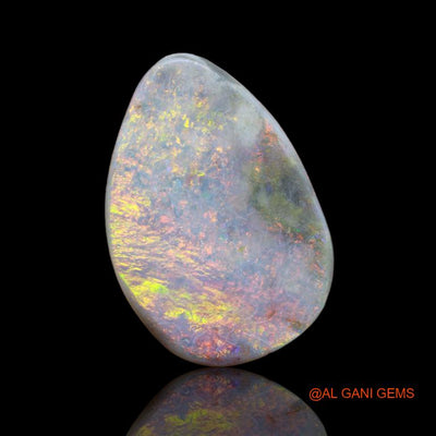 9.65 Cts Natural Australian Fire Opal Loose Gemstone Fancy Cabochon 22x15x5 mm A-69