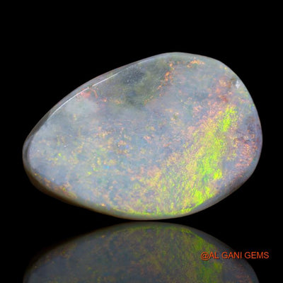 9.65 Cts Natural Australian Fire Opal Loose Gemstone Fancy Cabochon 22x15x5 mm A-69