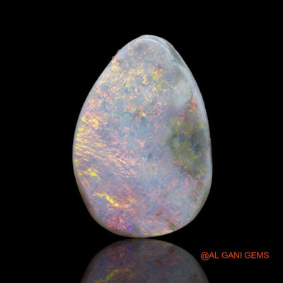 9.65 Cts Natural Australian Fire Opal Loose Gemstone Fancy Cabochon 22x15x5 mm A-69