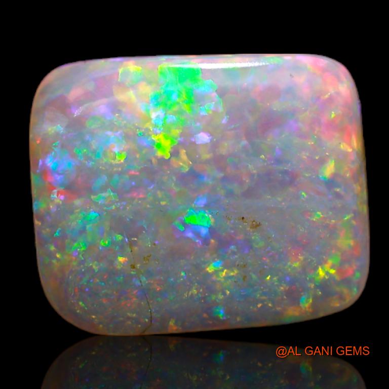 3.55 Cts Natural Australian Fire Opal Loose Gemstone Square Cabochon 12x10x3 mm A-704