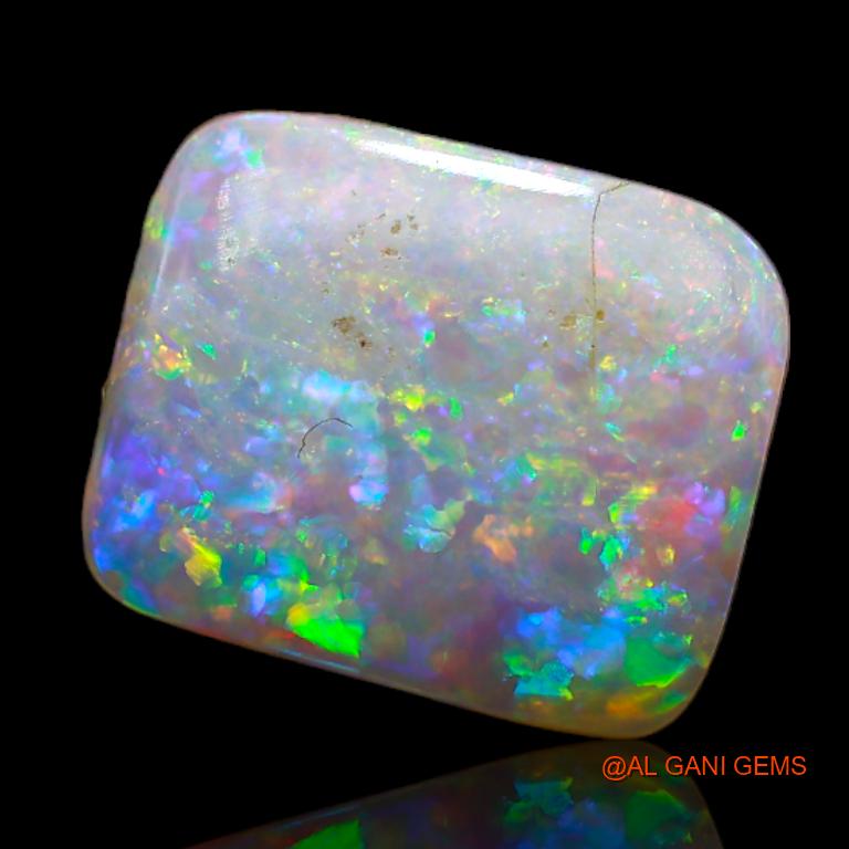 3.55 Cts Natural Australian Fire Opal Loose Gemstone Square Cabochon 12x10x3 mm A-704
