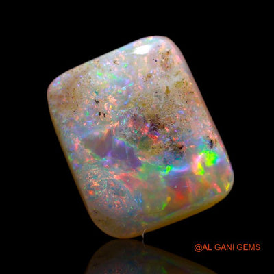3.55 Cts Natural Australian Fire Opal Loose Gemstone Square Cabochon 12x10x3 mm A-704