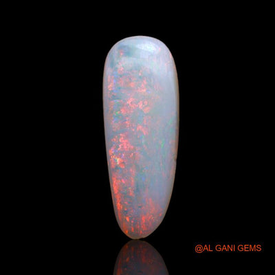 Natural Fire Opal Gemstone 3.45 Cts Loose Fancy Cabochon From Australia 20x7x3 mm A-705