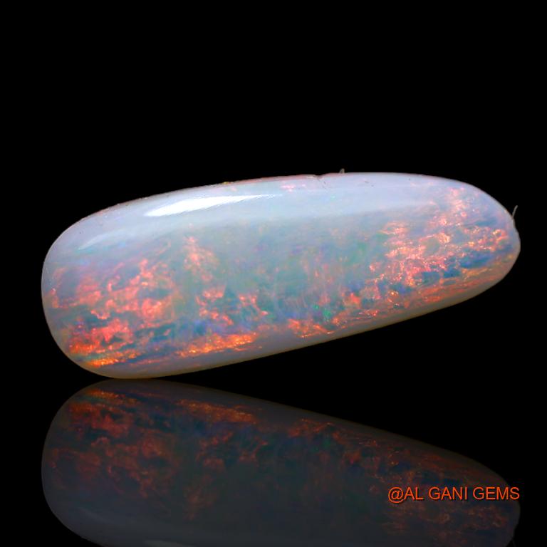 Natural Fire Opal Gemstone 3.45 Cts Loose Fancy Cabochon From Australia 20x7x3 mm A-705