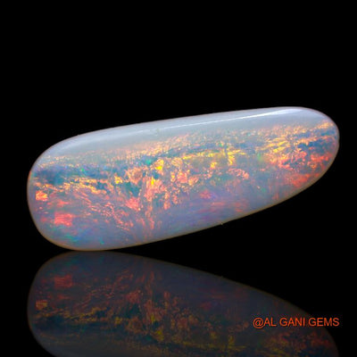 Natural Fire Opal Gemstone 3.45 Cts Loose Fancy Cabochon From Australia 20x7x3 mm A-705