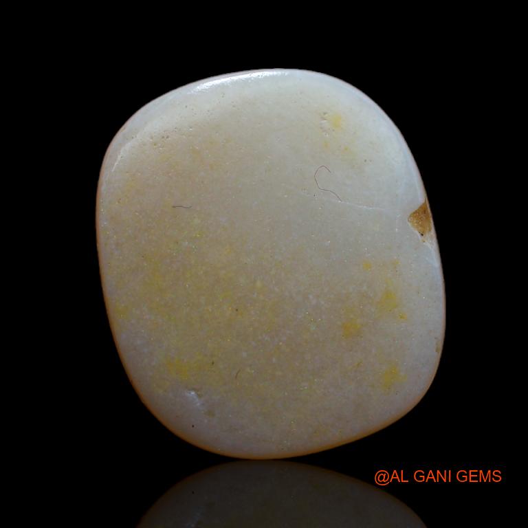 Natural Untreated Fire Opal Loose Gemstone Oval Cabochon From Australia 4.65 Cts 16x14x2 mm A-708