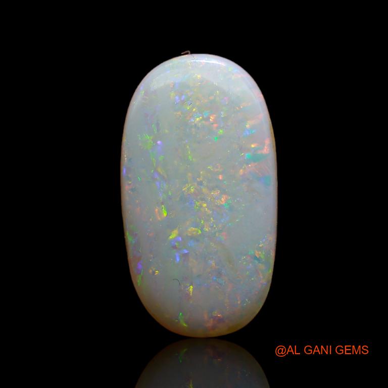 4.35 Cts Unheated Australian Fire Opal Loose Gemstone Oval Cabochon Natural 19x10x2 mm A-709
