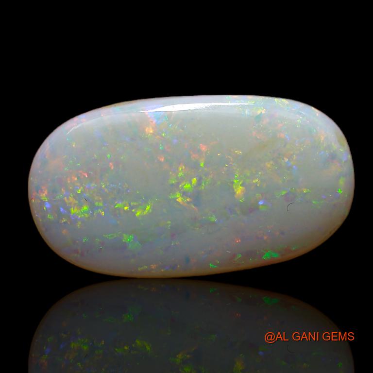 4.35 Cts Unheated Australian Fire Opal Loose Gemstone Oval Cabochon Natural 19x10x2 mm A-709