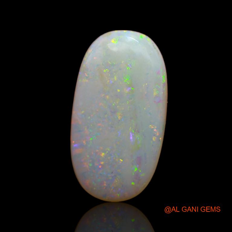 4.35 Cts Unheated Australian Fire Opal Loose Gemstone Oval Cabochon Natural 19x10x2 mm A-709