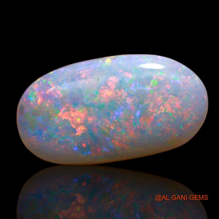 Natural Untreated Fire Opal Loose Gemstone Oval Cabochon From Australia 3.00 Cts 16x9x3 mm A-710