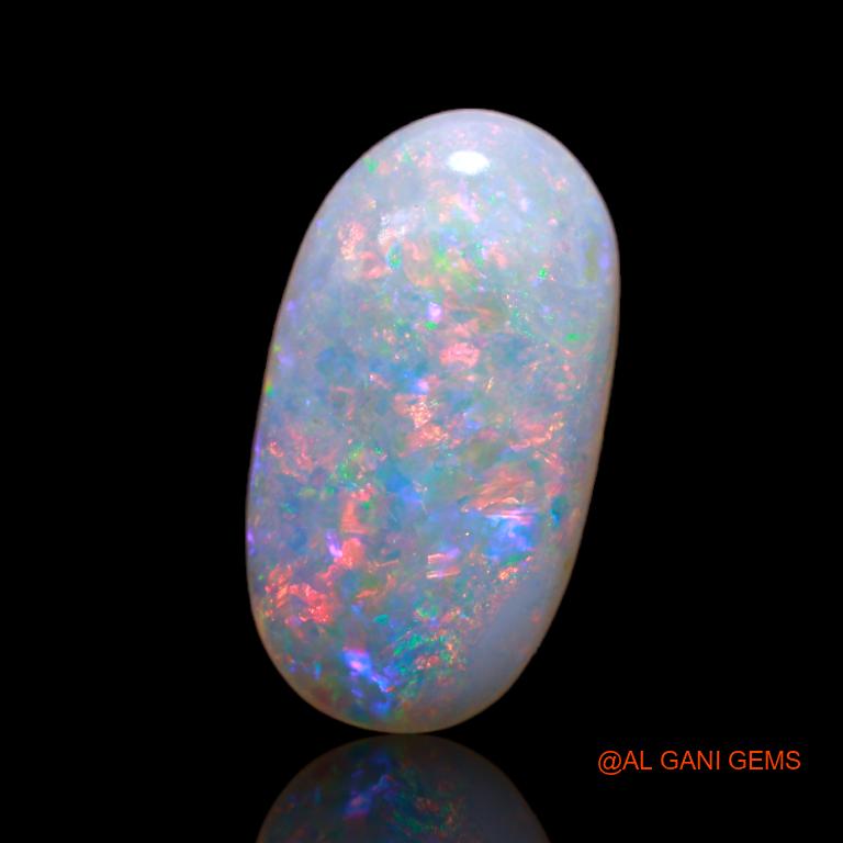 Natural Untreated Fire Opal Loose Gemstone Oval Cabochon From Australia 3.00 Cts 16x9x3 mm A-710