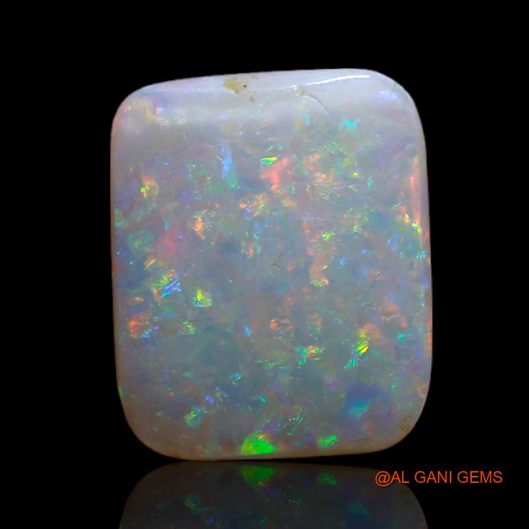 3.60 Cts Natural Australian Fire Opal Square Cabochon Loose Gemstone For Jewelry 14x11x3 mm A-711