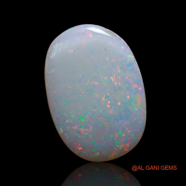 Natural Untreated Fire Opal Loose Gemstone Oval Cabochon From Australia 3.40 Cts 16x11x2 mm A-712