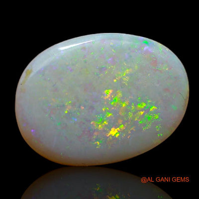 3.85 Cts Natural Australian Fire Opal Loose Gemstone Oval Cabochon 15x11x3 mm A-713