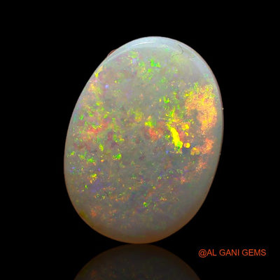 3.85 Cts Natural Australian Fire Opal Loose Gemstone Oval Cabochon 15x11x3 mm A-713