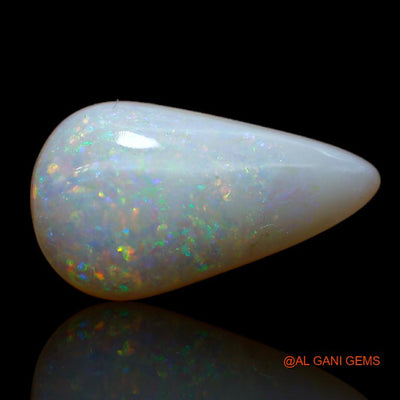 4.00 Cts Natural Australian Fire Opal Loose Gemstone Pear Cabochon 18x10x4 mm A-714