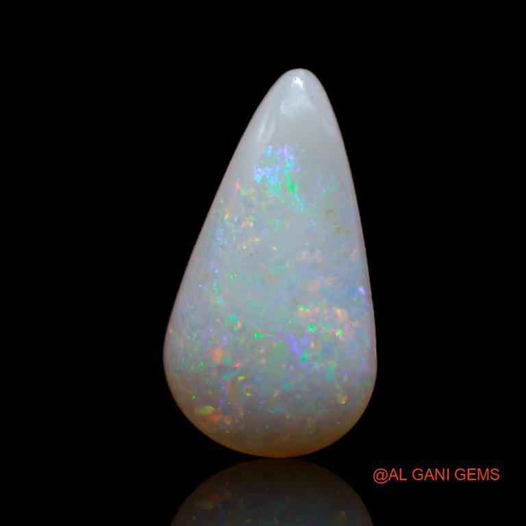 4.00 Cts Natural Australian Fire Opal Loose Gemstone Pear Cabochon 18x10x4 mm A-714
