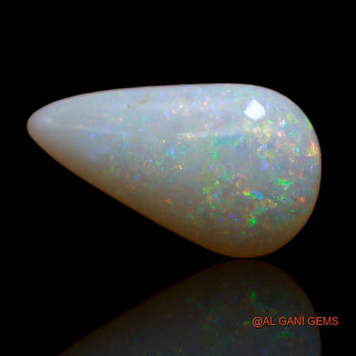 4.00 Cts Natural Australian Fire Opal Loose Gemstone Pear Cabochon 18x10x4 mm A-714