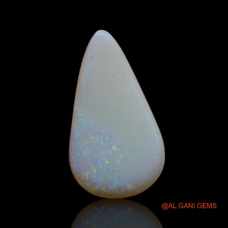 4.00 Cts Natural Australian Fire Opal Loose Gemstone Pear Cabochon 18x10x4 mm A-714