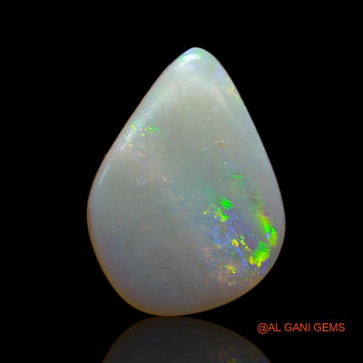 Natural Fire Opal Gemstone 4.75 Cts Loose Pear Cabochon From Australia 16x12x3 mm A-721