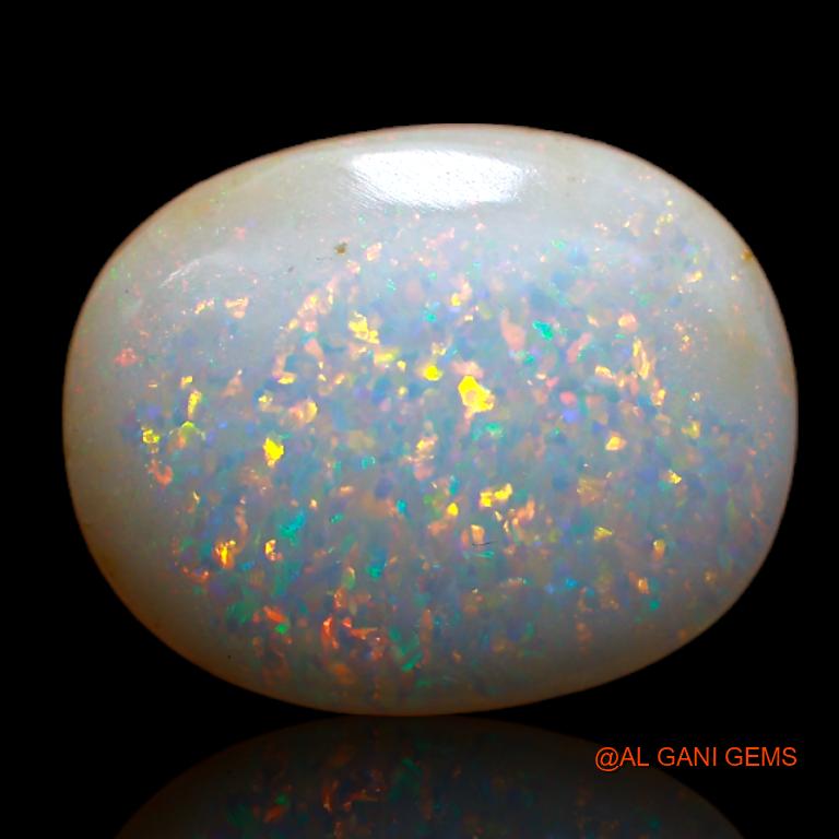 3.95 Cts Natural Australian Fire Opal Oval Cabochon Loose Gemstone For Jewelry 15x12x3 mm A-722