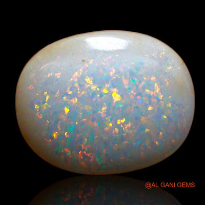 3.95 Cts Natural Australian Fire Opal Oval Cabochon Loose Gemstone For Jewelry 15x12x3 mm A-722