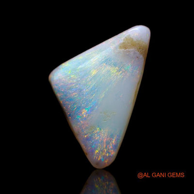 4.30 Cts Unheated Australian Fire Opal Loose Gemstone Trillion Cabochon Natural 18x11x4 mm A-724