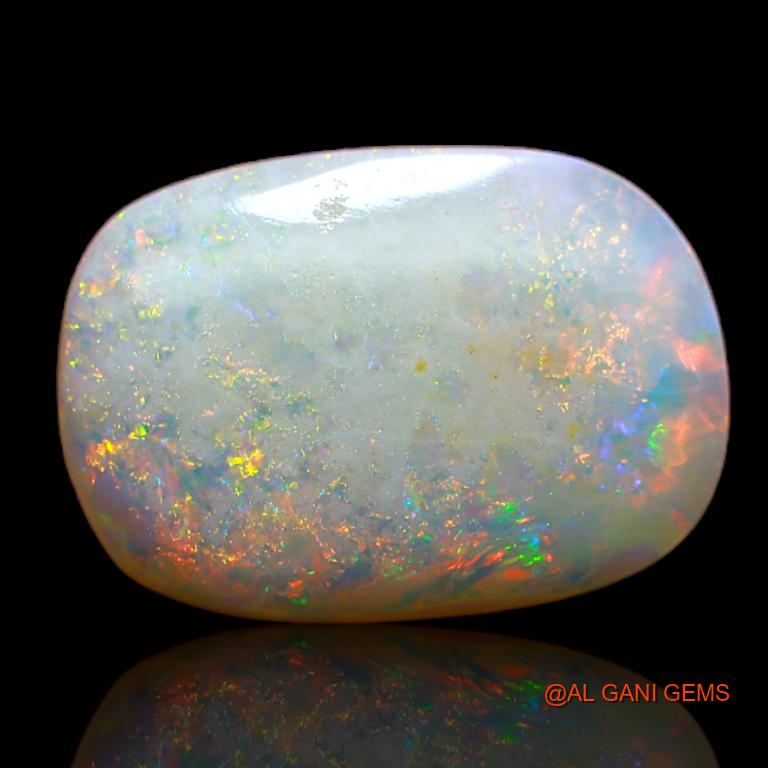 3.80 Cts Natural Australian Fire Opal Loose Gemstone Oval Cabochon 15x11x3 mm A-725