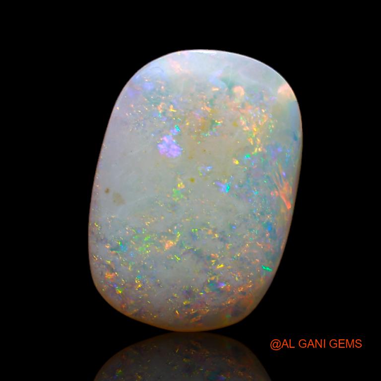 3.80 Cts Natural Australian Fire Opal Loose Gemstone Oval Cabochon 15x11x3 mm A-725