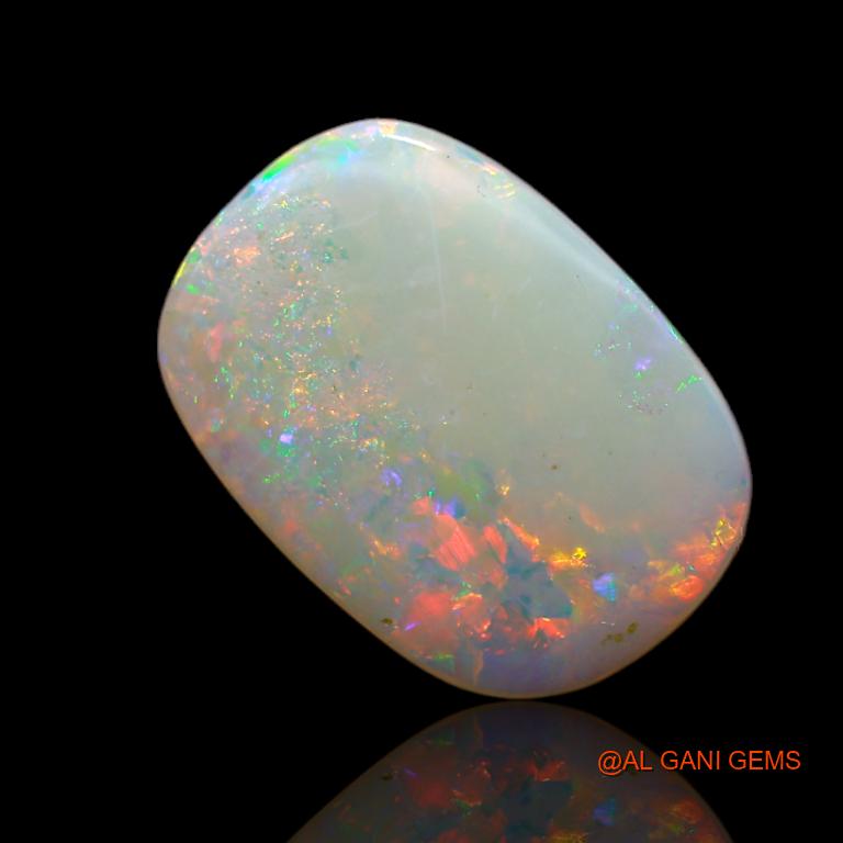 3.80 Cts Natural Australian Fire Opal Loose Gemstone Oval Cabochon 15x11x3 mm A-725