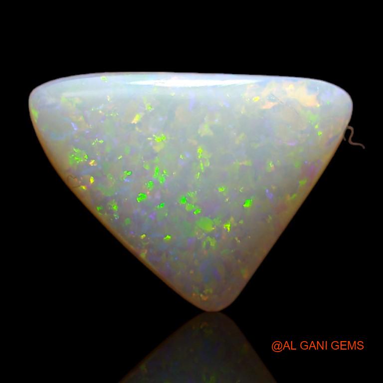 3.10 Cts Unheated Australian Fire Opal Loose Gemstone Trillion Cabochon Natural 15x11x3 mm A-726