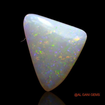 3.10 Cts Unheated Australian Fire Opal Loose Gemstone Trillion Cabochon Natural 15x11x3 mm A-726