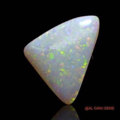 3.10 Cts Unheated Australian Fire Opal Loose Gemstone Trillion Cabochon Natural 15x11x3 mm A-726