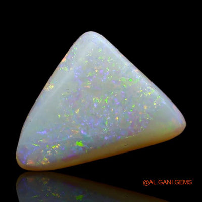 3.10 Cts Unheated Australian Fire Opal Loose Gemstone Trillion Cabochon Natural 15x11x3 mm A-726