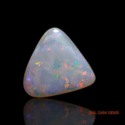 3.40 Cts Natural Australian Fire Opal Loose Gemstone Trillion Cabochon 13x13x3 mm A-728