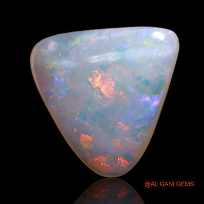 3.40 Cts Natural Australian Fire Opal Loose Gemstone Trillion Cabochon 13x13x3 mm A-728